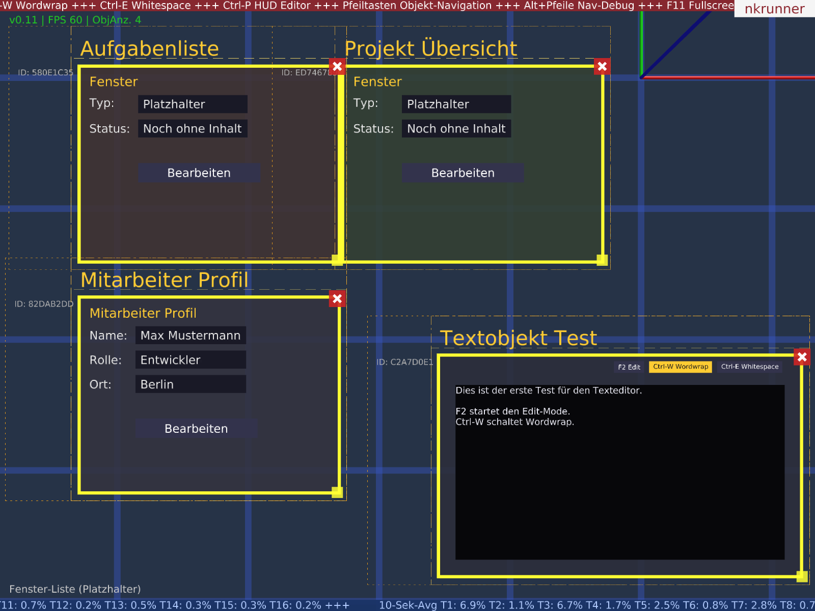 Visualisierung der neuen Objekt-Boundaries